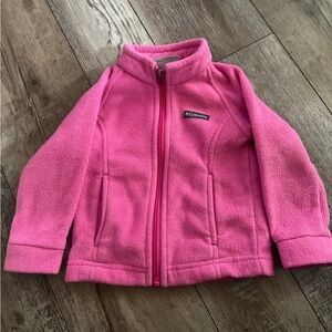 Columbia Kids Bright Pink Fleece Jacket